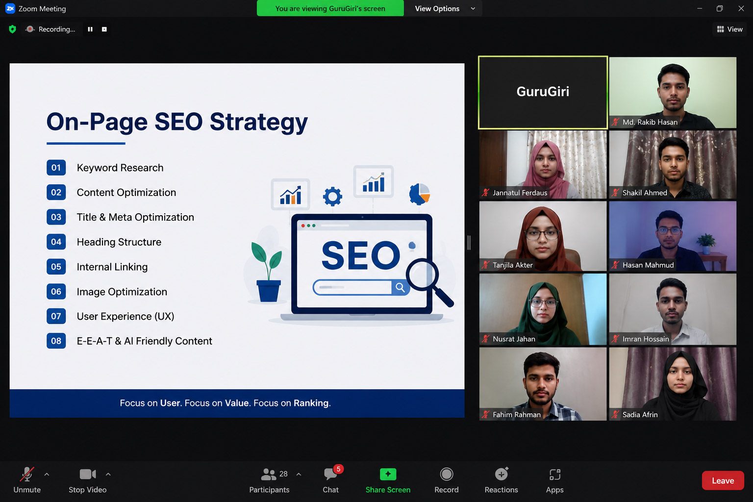GuruGiri Online Zoom Class
