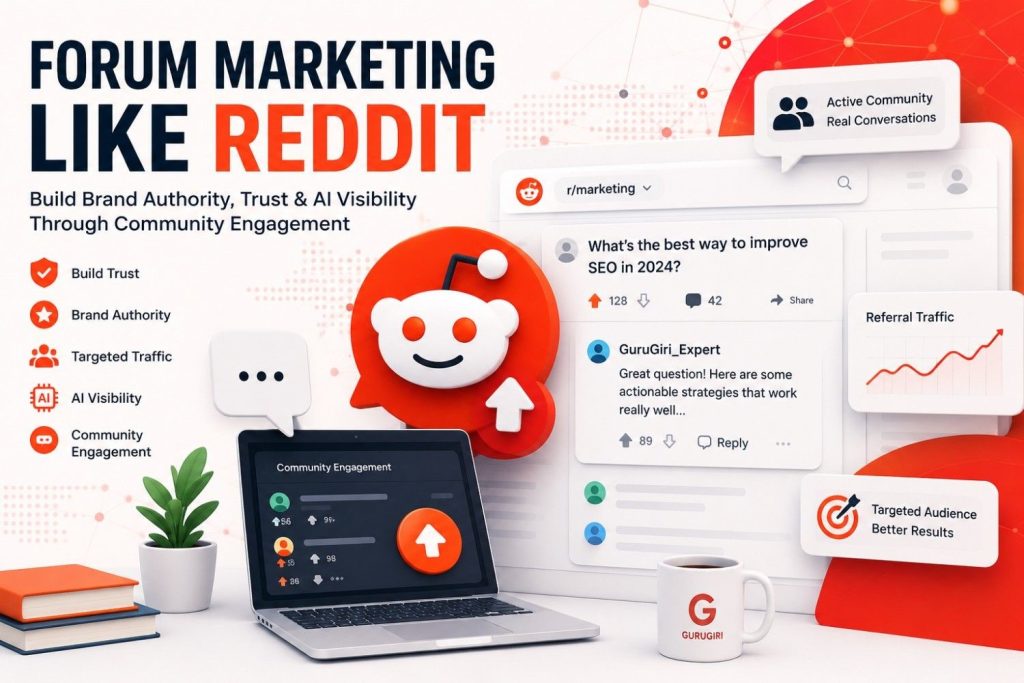 Forum Marketing Like Reddit: Build Brand Authority, Trust, and AI Visibility Forum Marketing Like Reddit
